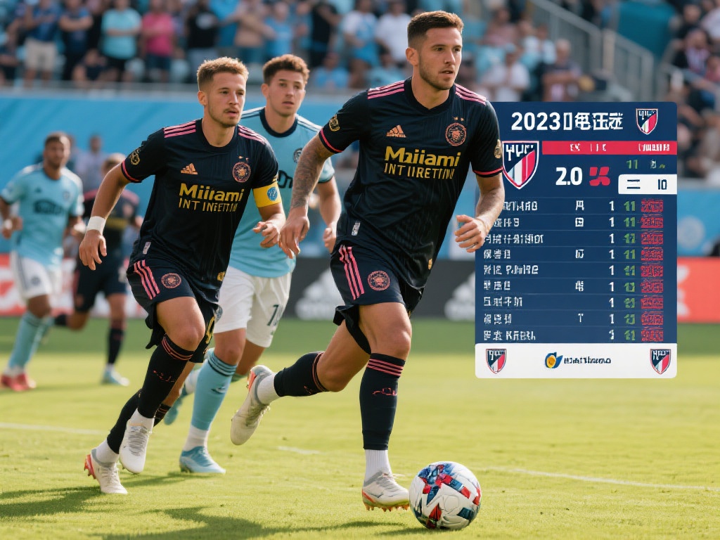 美职联最新积分榜：迈阿密国际保持不败，2胜1平稳居榜首